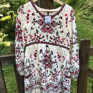 Free People Cute Bohemian Dress with sequins.